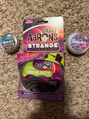 Crazy Aaron’s Thinking Putty x 3 - NEW - magnetic